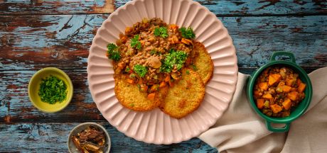 AVIKO palačinke od krompira sa gulašom od sočiva