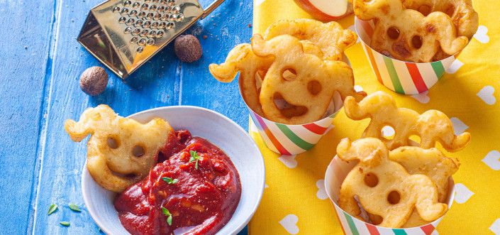 Buźki ziemniaczane z domowym ketchupem